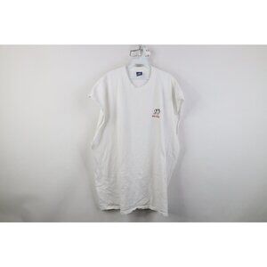 Vtg Y2K 2002 Big Dogs Mens 4XL Spell Out Cut Off Decisions Beer Beach T-Shirt